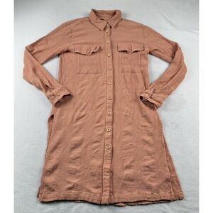 Free People Gauze Tunic Shirt Dress Size SP